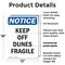 Signmission Keep Off Dunes Fragile, 12 in W x Rectangle, Plastic OS-2PACK-NS-P-1218-V-13819 - alternate 6